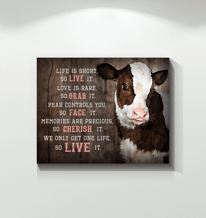 Cow Love Is Rare So Grab It Special Matte Canvas Gift