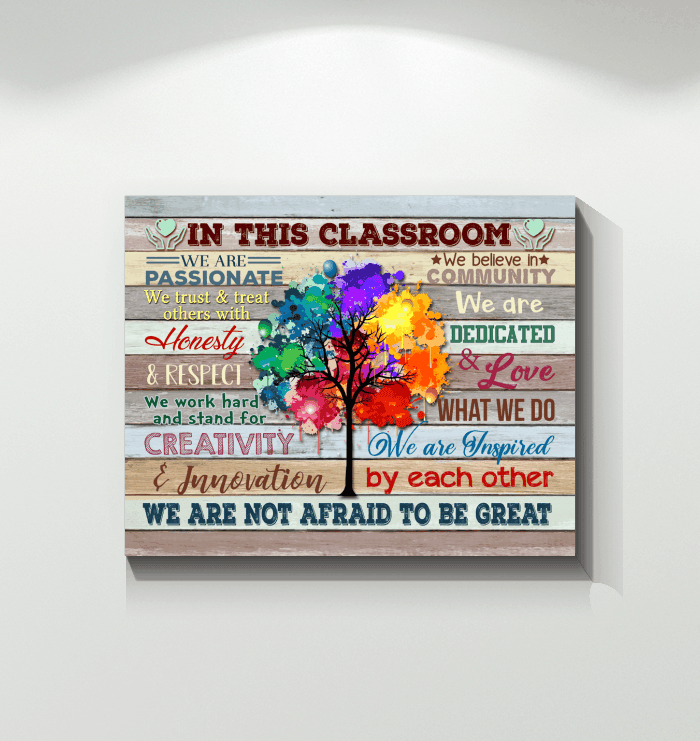 In This Classroom Love What We Do Special Matte Canvas Gift