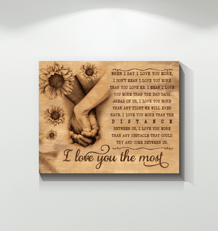 I Love You The Most Special Matte Canvas Gift For Family
