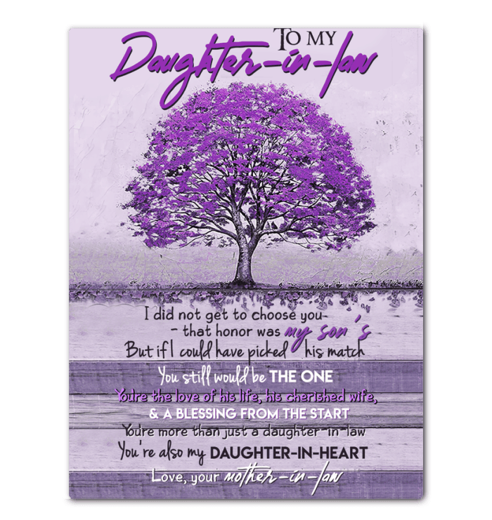Tree Art Canvas You Still Would Be The One Giving Daughter-in-law Framed Matte Canvas