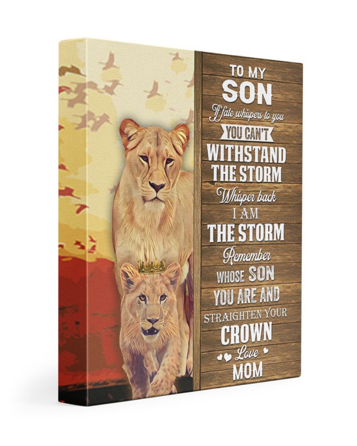To Son I Am The Storm For You Matte Canvas Matte Canvas
