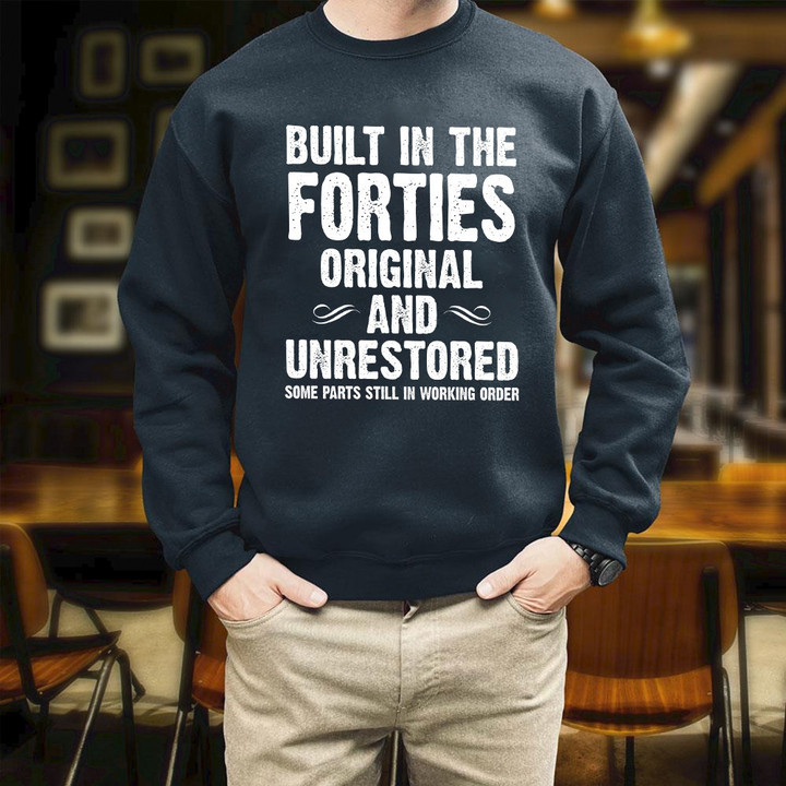 BuiltIn The Forties Original And Unrestored Printed 2D Unisex Sweatshirt