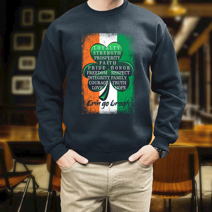 Erin go bragh Irish Printed 2D Unisex Sweatshirt