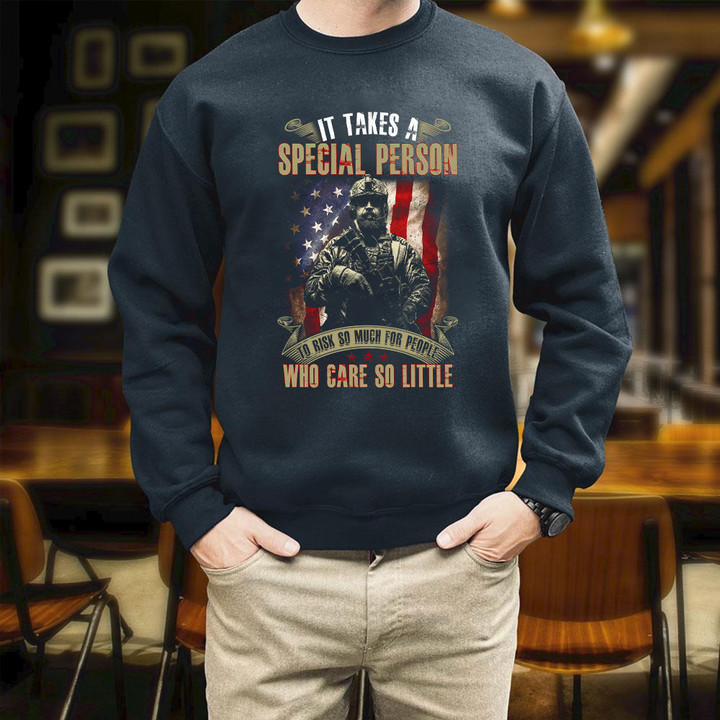 It Takes A Special Person Who Care So Little Printed 2D Unisex Sweatshirt