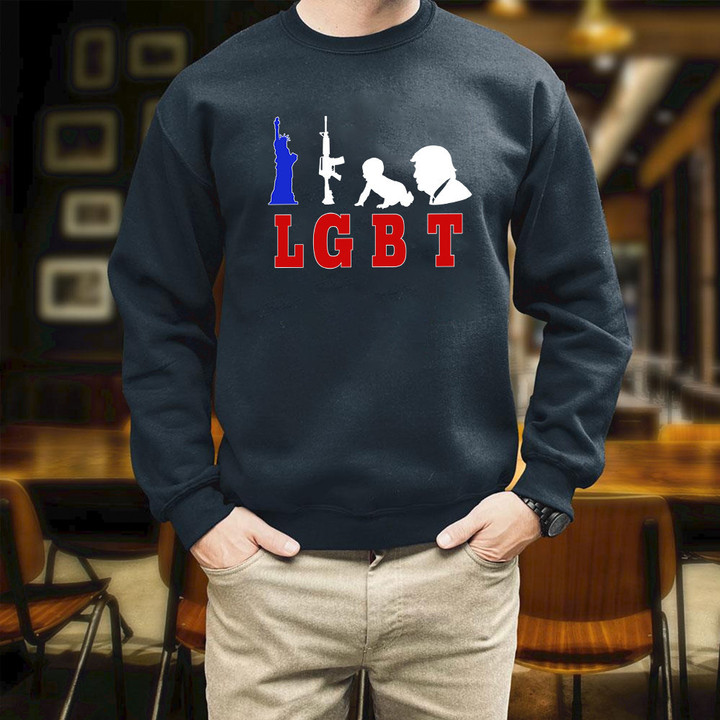 Trump Trump 2024 With Sayings LGBT Printed 2D Unisex Sweatshirt