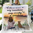 Chinese Crested Dog You Are My Sunshine My Only Sunshine Blanket
