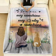 Akita Dog You Are My Sunshine My Only Sunshine Blanket