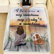 English Bulldog Dog You Are My Sunshine My Only Sunshine Blanket