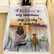 Vizsla Dog You Are My Sunshine My Only Sunshine Blanket
