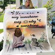 Border Collie Dog You Are My Sunshine My Only Sunshine Blanket