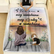 Basset Hound Dog You Are My Sunshine My Only Sunshine Blanket