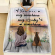 Airedale Terrier Dog You Are My Sunshine My Only Sunshine Blanket
