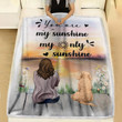 Cavachon Dog You Are My Sunshine My Only Sunshine Blanket