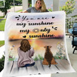 Airedale Terrier Dog You Are My Sunshine My Only Sunshine Blanket
