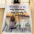 Schnauzer Dog You Are My Sunshine My Only Sunshine Blanket