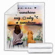 Goldendoodle Dog You Are My Sunshine My Only Sunshine Blanket