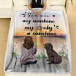 Field Spaniel Dog You Are My Sunshine My Only Sunshine Blanket