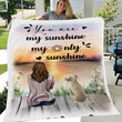 Lhasa Apso Dog You Are My Sunshine My Only Sunshine Blanket