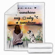 Great Dane Dog You Are My Sunshine My Only Sunshine Blanket