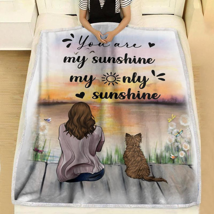Chinese Crested Dog You Are My Sunshine My Only Sunshine Blanket