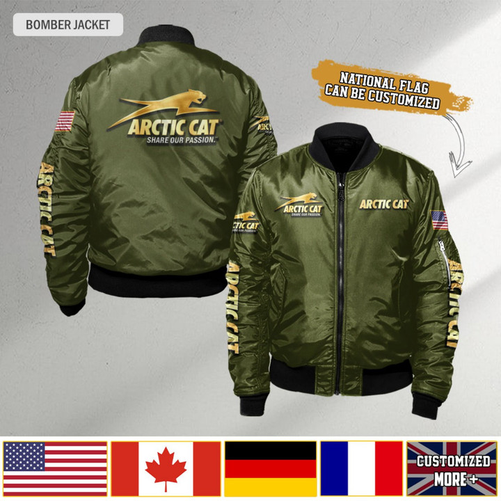 Arctic Cat Army Green Bomber Jacket WINA122785