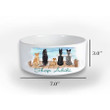 Keeshond Dogs Leave Paw Prints On Your Heart Pet Bowl