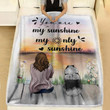 Keeshond Dog You Are My Sunshine My Only Sunshine Blanket