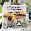 Rat Terrier Dog You Are My Sunshine My Only Sunshine Blanket
