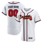 Atlanta Braves MLB #22 HAYWARD Jersey Majestic Authentic 52 sewn #s  lettering VG