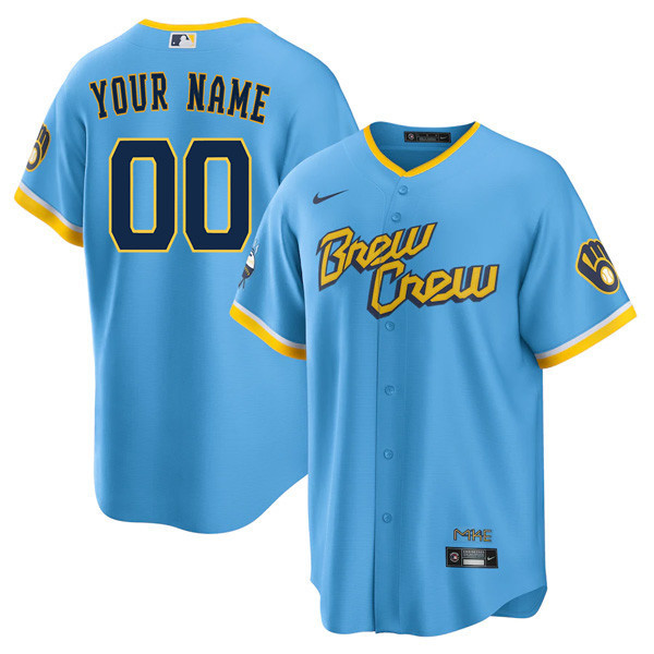 Milwaukee Brewers Custom City Connect Jersey – All Stitched
