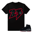 Jordan 8 Bred Shirt " Rare Air  23 " Black T shirt