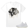 Match Yeezy Boost 350 V2 Cream White | Black Hawks Drip | White T shirt