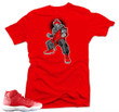 Shirt To Match Jordan 11 Win like 96 Shirt-AKUMA Red Tee