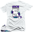 Shirt to Match Jordan 5 Grape Fresh Prince. Sick 5's White Tee