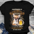 Chihuahua Dog And Beer T Shirt Hoodie Sweater