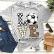 Love Soccer Mom Life Leopard Print T shirt hoodie sweater