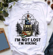 I'm not lost I'm hiking T shirt hoodie sweater
