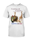 Giraffe Just Fine With Wine    Unisex T-Shirt