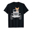Mens cute funny chihuahua jeep dog dad t-shirt dog father