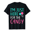 I’m just here for the candy t-shirt halloween gift shirt