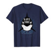 Save the ocean black whale orca – environmental message t-shirt