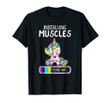 Installing muscles unicorn weightlifting gift t-shirt