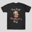 Our First Mother's Day T-Shirt Grandmom Mama T Shirt Grandma Mother Tees Grandma Shirts Mommy Tshirt Birthday Anniversary Mothers Day Shirt Monkey Mom To Be Pregnancy