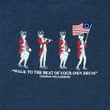 Colonial Williamsburg "Walk to the Beat of Your Own Drum" Adult T-Shirt - Denim Blue