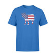 Patriotic Cow I 4th Of July American Flag T-Shirt
