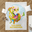 Golden Retriever Pop Art - Animal And Pet Sherpa Fleece Blanket