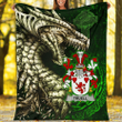 Ireland Premium Blanket - Truell Family Crest Blanket - Dragon Claddagh Cross A7