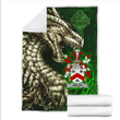 Ireland Premium Blanket - Walsh Family Crest Blanket - Dragon Claddagh Cross A7