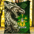 Ireland Premium Blanket - Sheridan Family Crest Blanket - Dragon Claddagh Cross A7