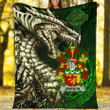 Ireland Premium Blanket - Simpson Family Crest Blanket - Dragon Claddagh Cross A7